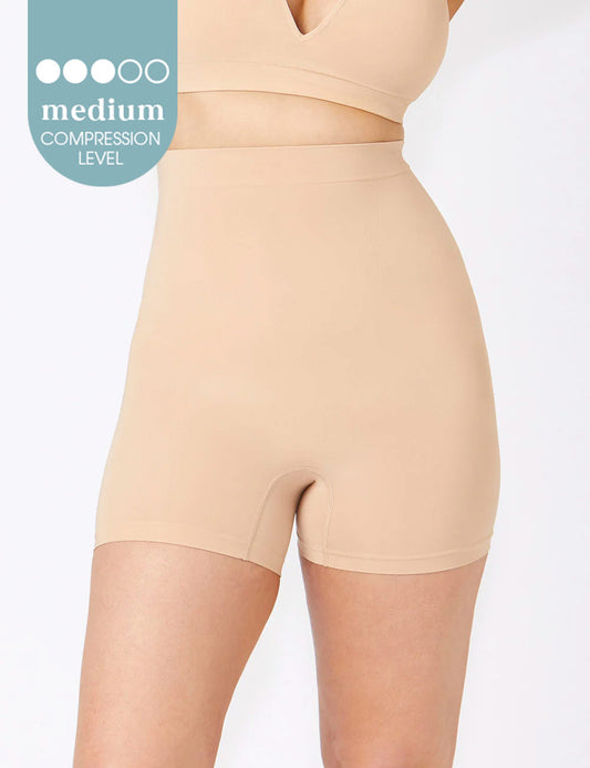 Ambra Powerlite High Waisted Shortie - Rose Beige