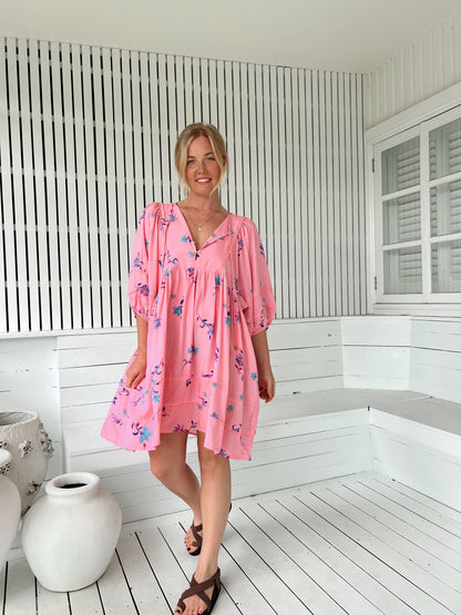 Jaase Wild Berry Print Adela Midi Dress