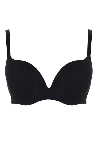 365 Moulded Plunge Bra- Black