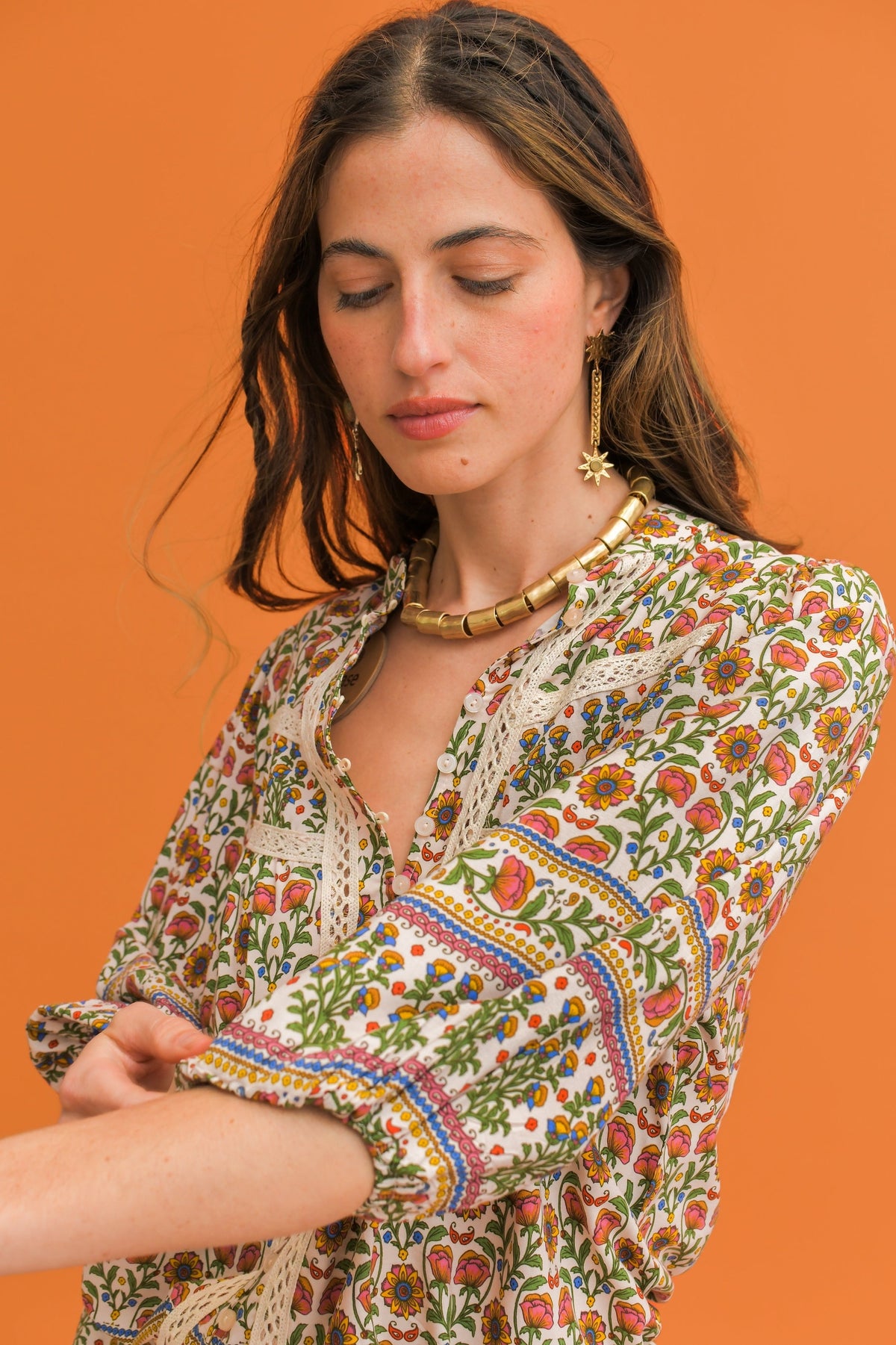Jaase Harlowe Print Bee Blouse