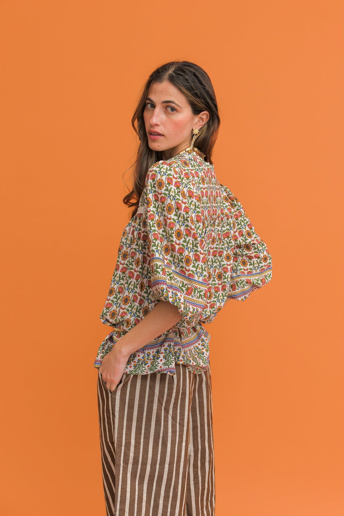 Jaase Harlowe Print Bee Blouse
