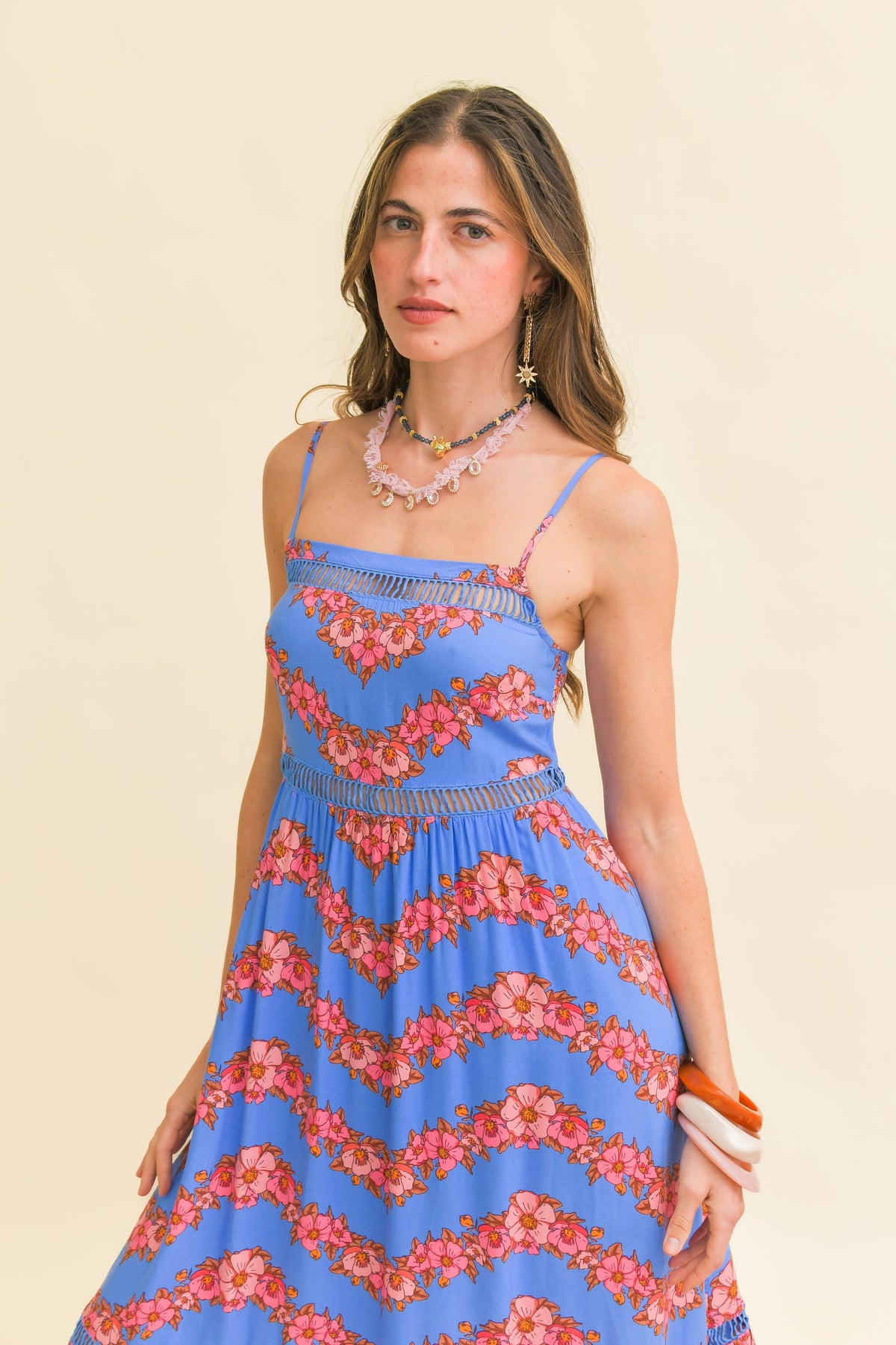 Jaase Little Flowers Print Iluka Midi Dress