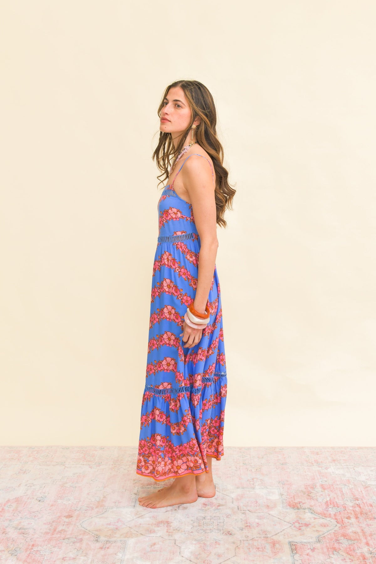 Jaase Little Flowers Print Iluka Midi Dress