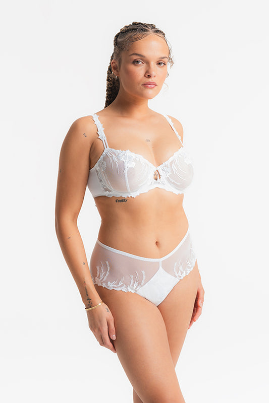 Louisa Bracq Nympha Balcony Bra - Blanc