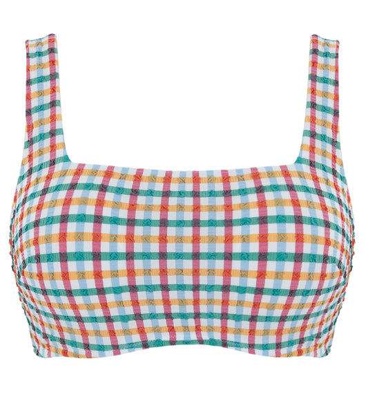Panache Gina Seersucker Multi bikini top