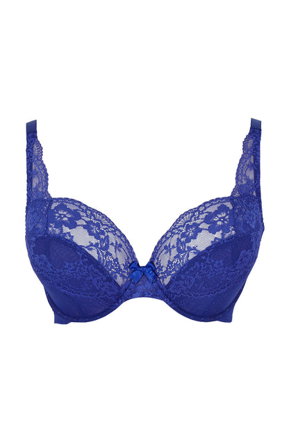 Heidi High Apex Plunge Bra - Indigo