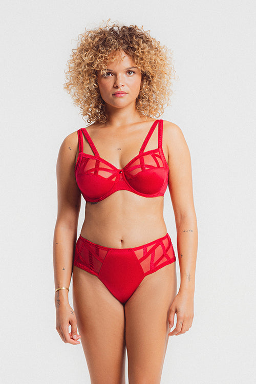 Louisa Bracq Serie Full Cup Bra - Rouge A Levres