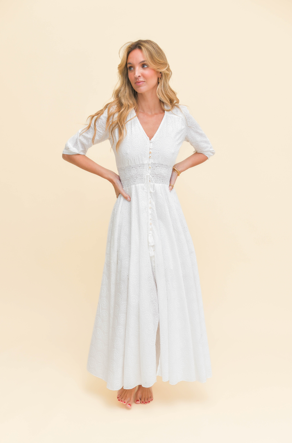 Jaase Sol Embroidered Indiana Maxi Dress