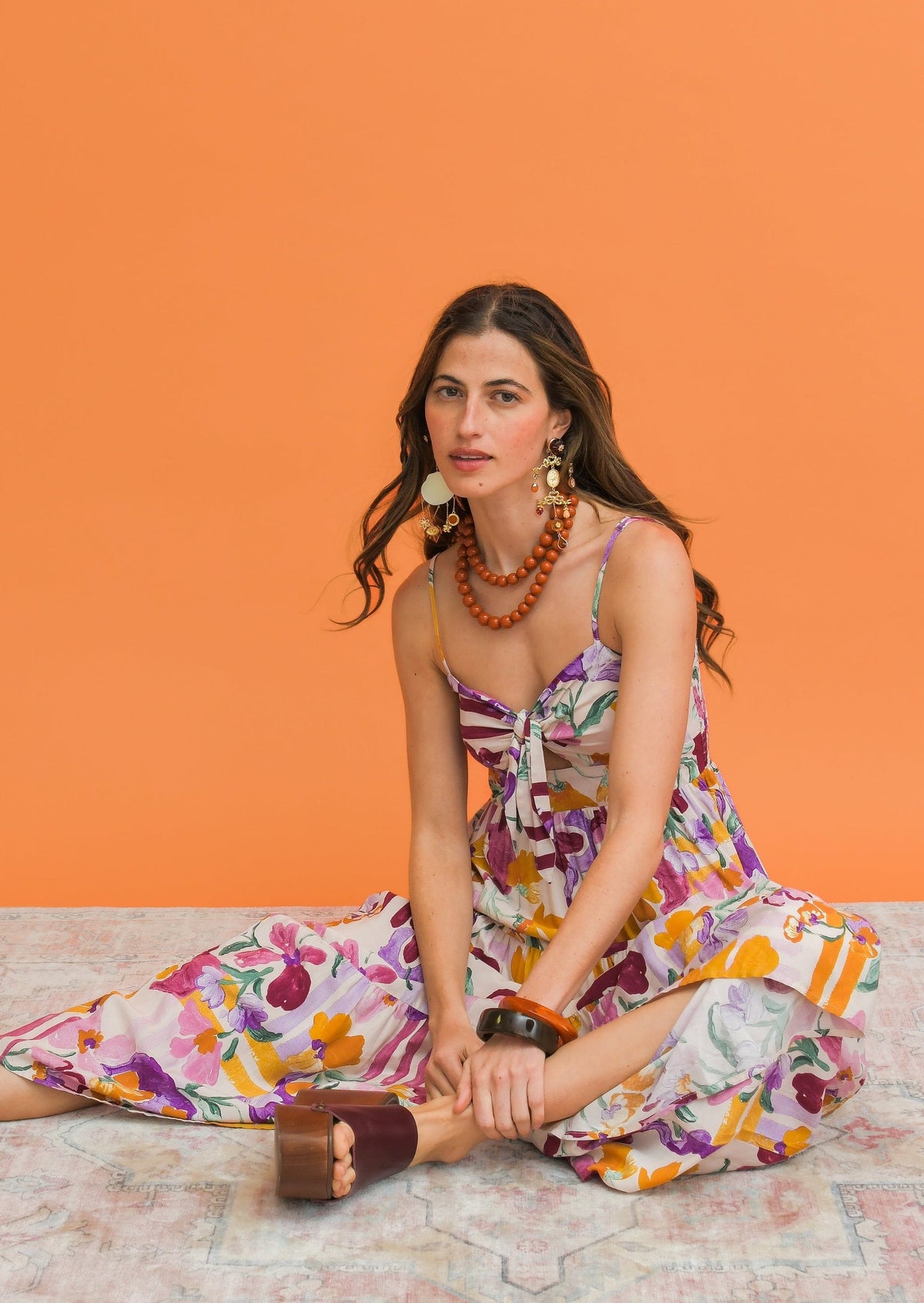Jaase Sweet Lilly Print Bambi Maxi Dress