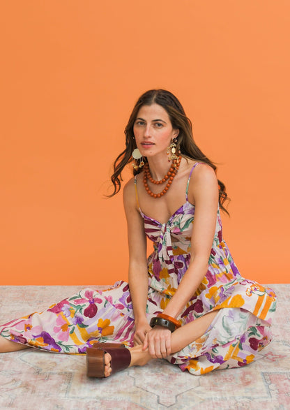 Jaase Sweet Lilly Print Bambi Maxi Dress