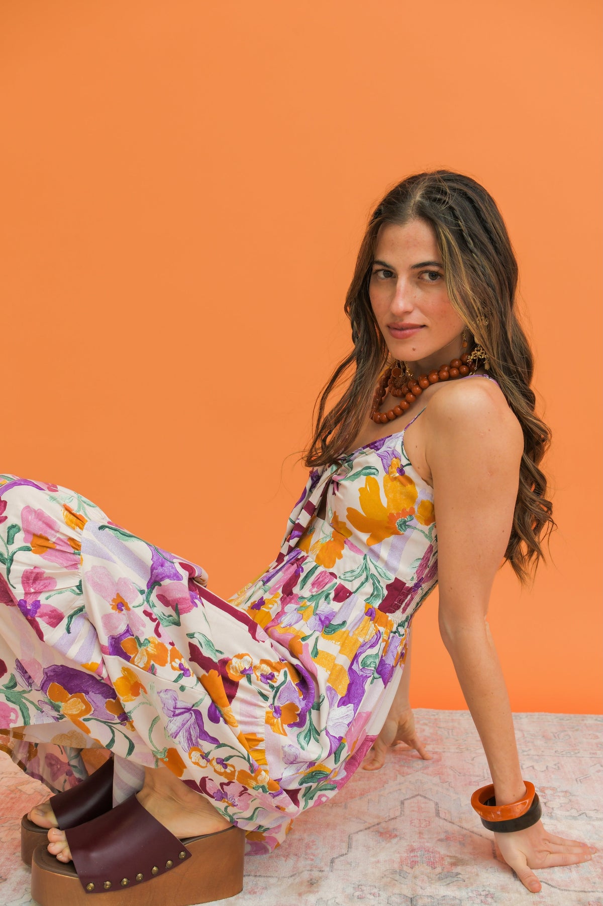 Jaase Sweet Lilly Print Bambi Maxi Dress