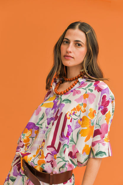 Jaase Sweet Lilly Print River Shirt