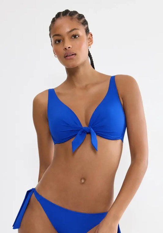 Triumph Summer Twist wired bikini top Racing Blue front