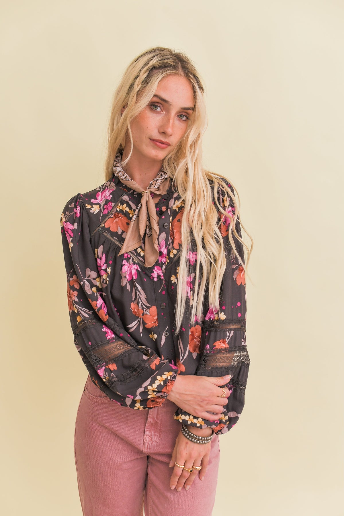 Jaase Monarch Bloom Eliza Blouse