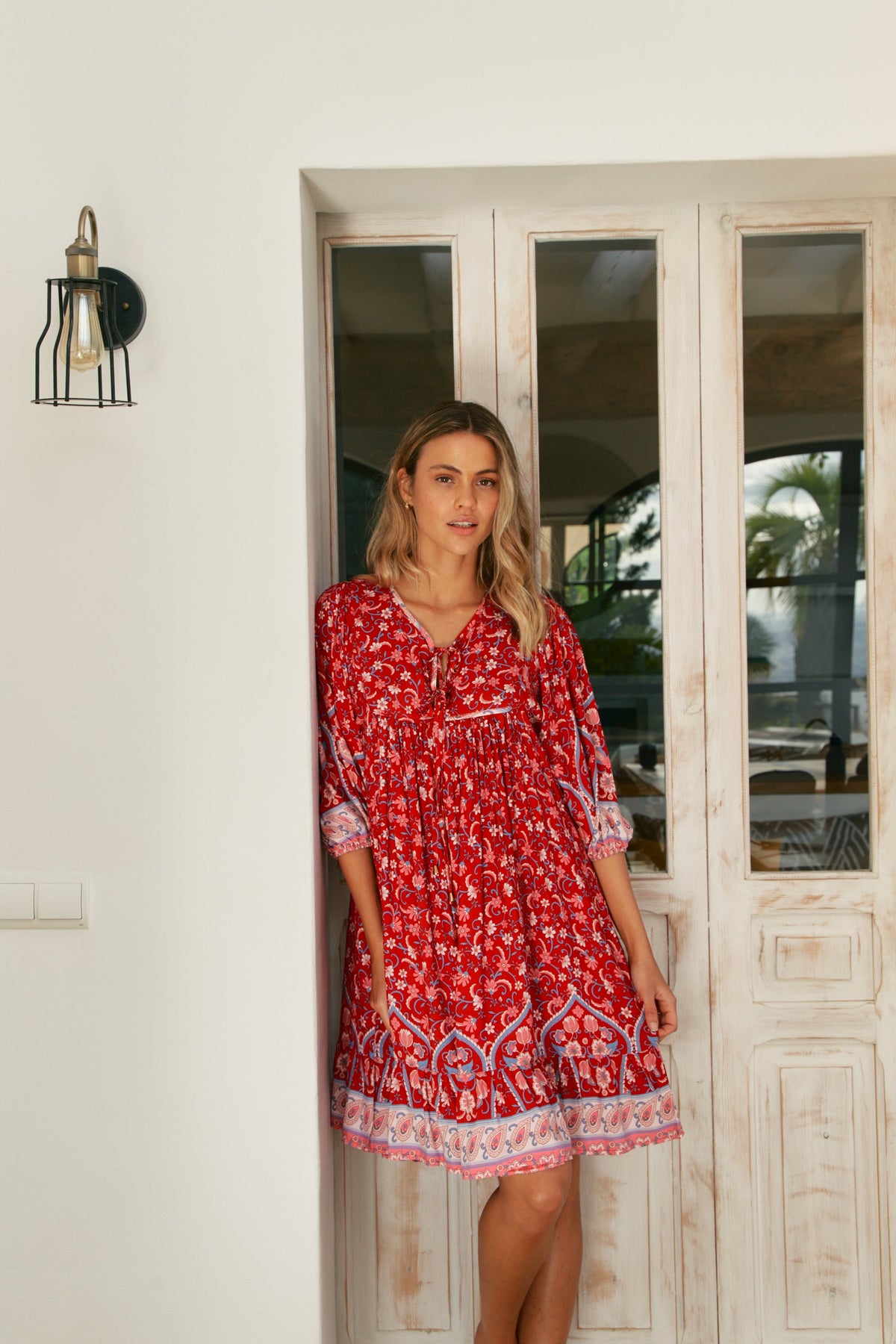 Jaase Ruby Rouge French Dress