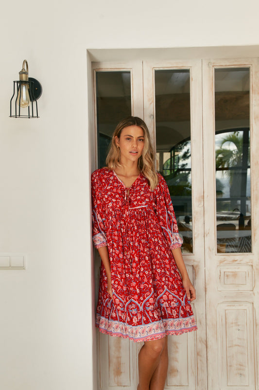 Jaase Ruby Rouge French Dress