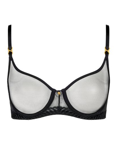 Aubade Sheer Emotion Half-Cup Bra – Black product only