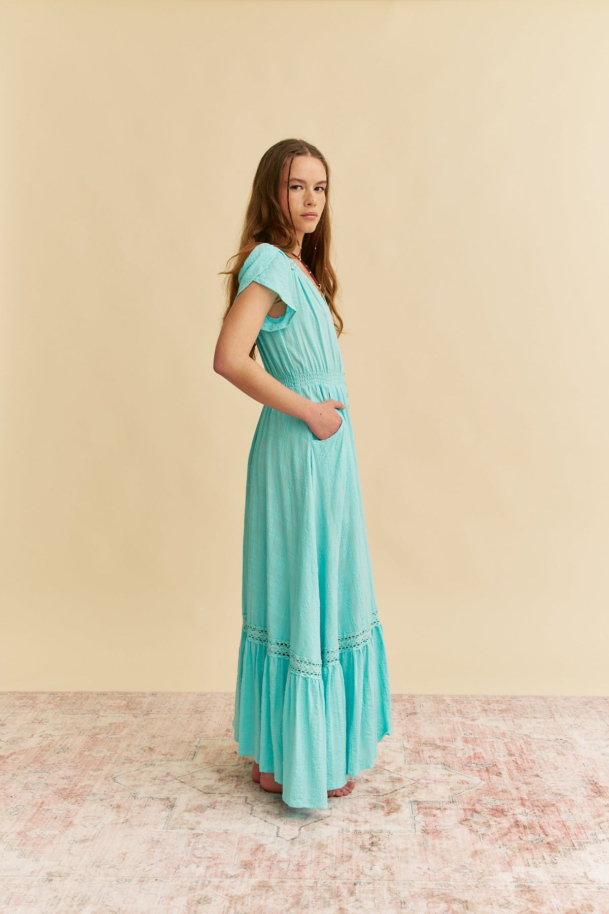 Jaase Zanzibar Cotton Carmen Maxi Dress